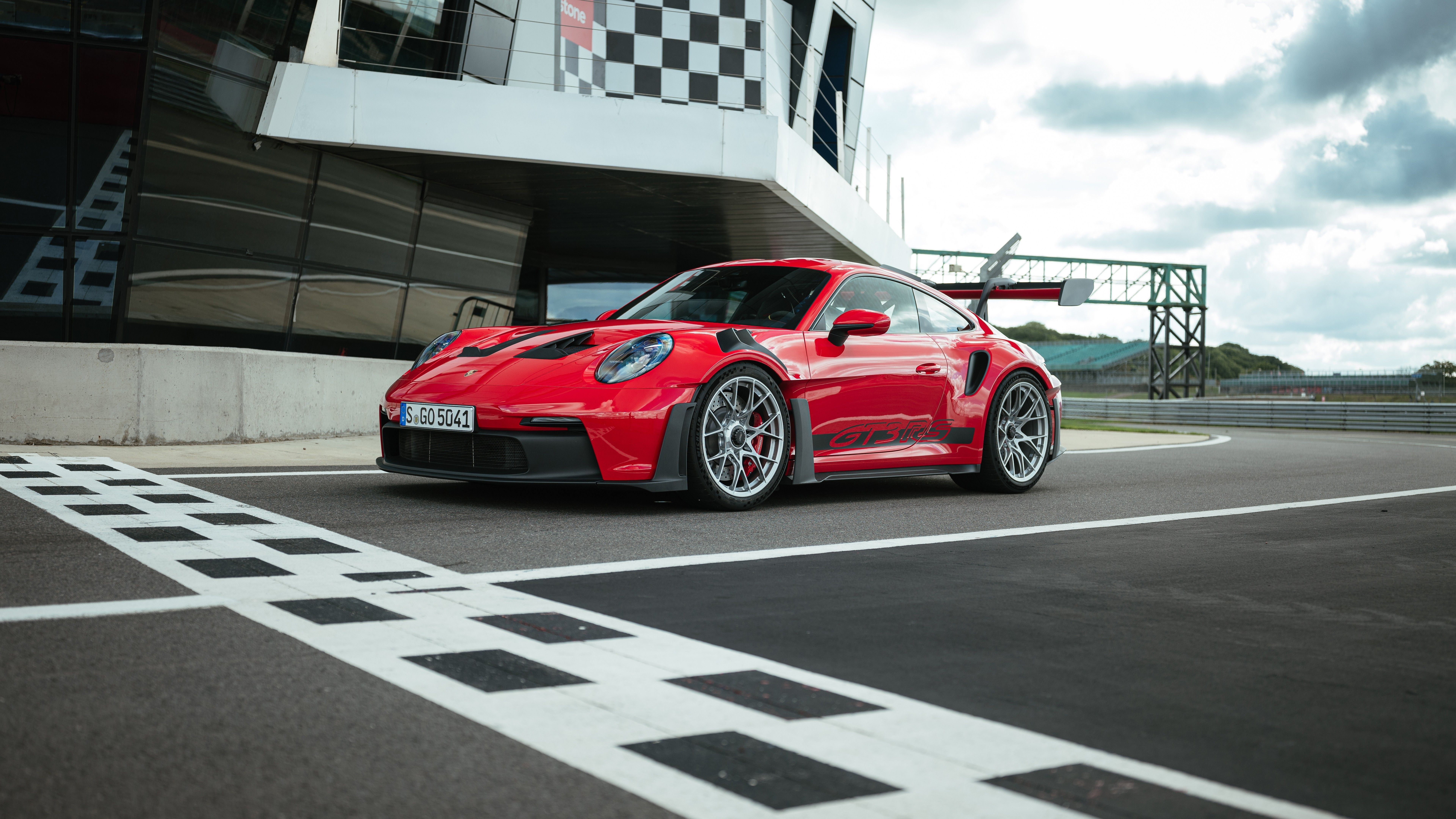 7680x4320 Red Porsche 911 GT3 RS 2022 Car 4 4K 8K HD Cars Wallpaper