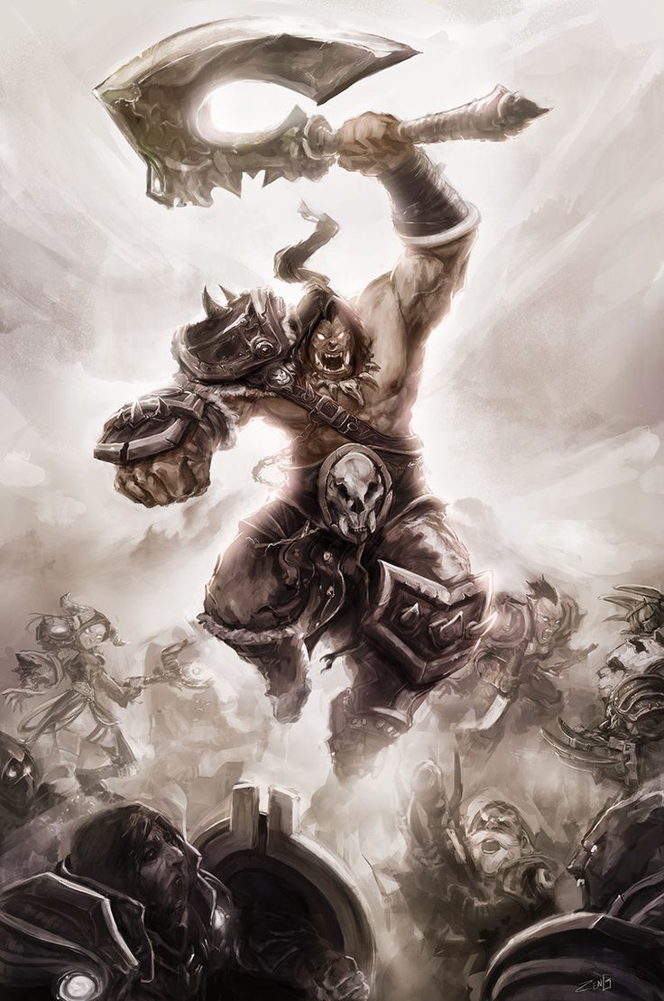 736x1109 Grommash Hellscream, Zeng Lin