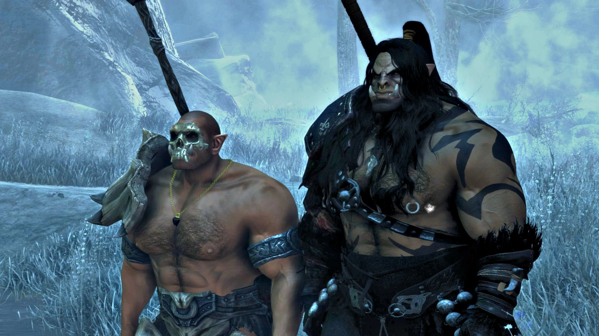 1920x1080 Grommash Hellscream and warrior warsong clan at Skyrim Special Edition Nexus and Community