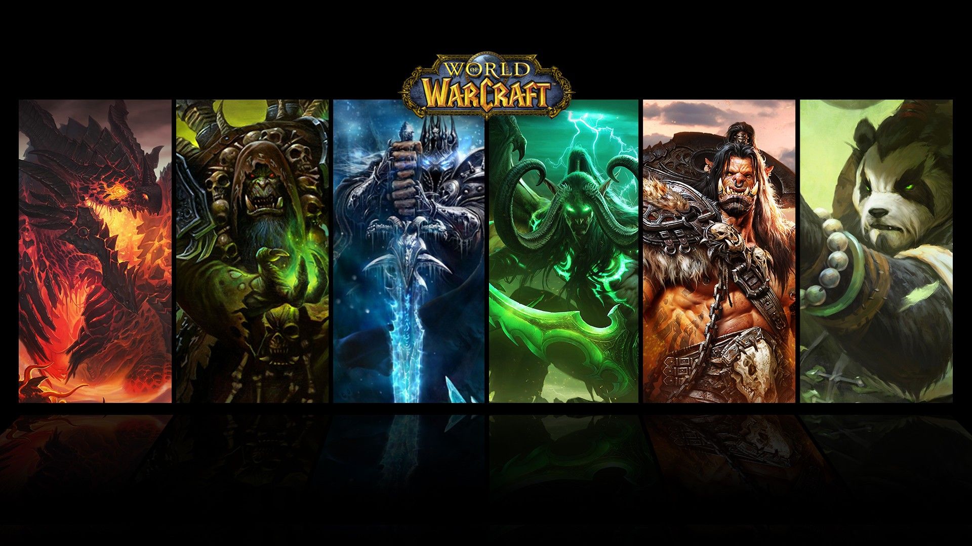 1920x1080 World Of Warcraft, Deathwing, Arthas, Guldan, Grommash Hellscream, Warcraft Wallpaper HD / Desktop and Mobile Background