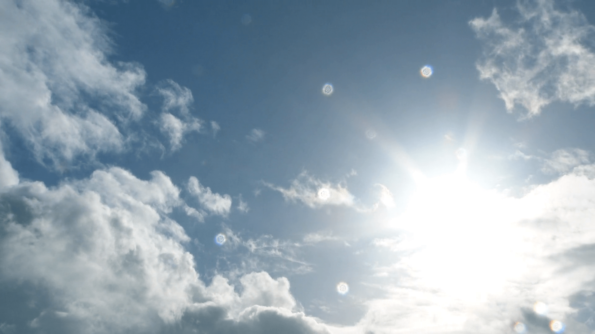 1920x1080 Rain Cloud Revealing Sunny Clear Sky Time Lapse