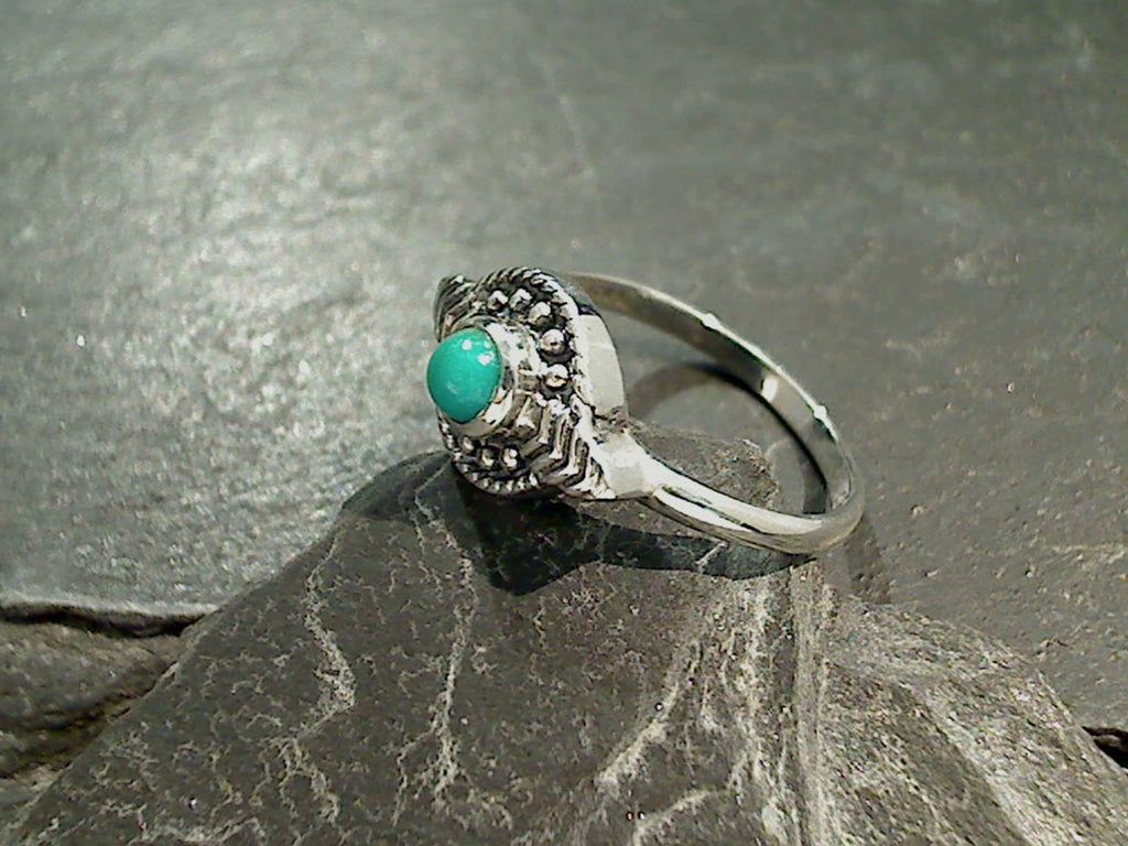 1024x768 Size 10 Mexican Turquoise, Sterling Silver Ring