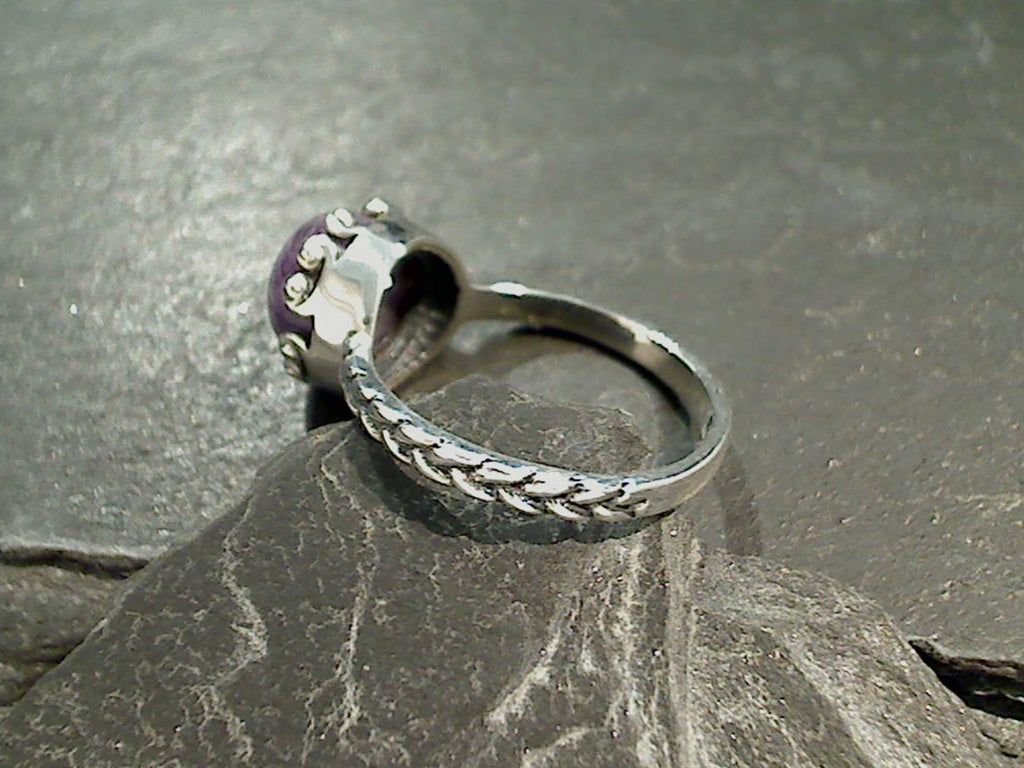 1024x768 Size 8 Charoite, Sterling Silver Ring