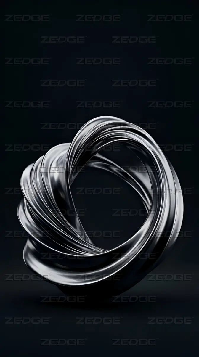 672x1206 Chrome Orbit Ring Wallpaper wallpaper by Abstract.ku