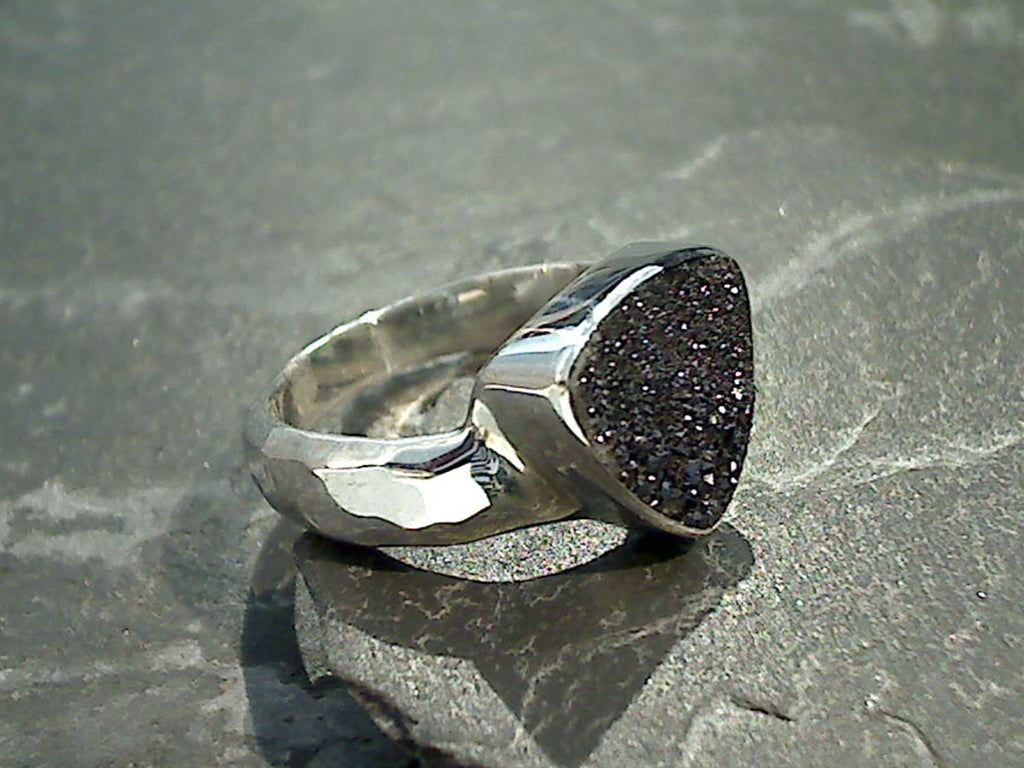 1024x768 Size 9 Druzy Quartz, Sterling Silver Ring