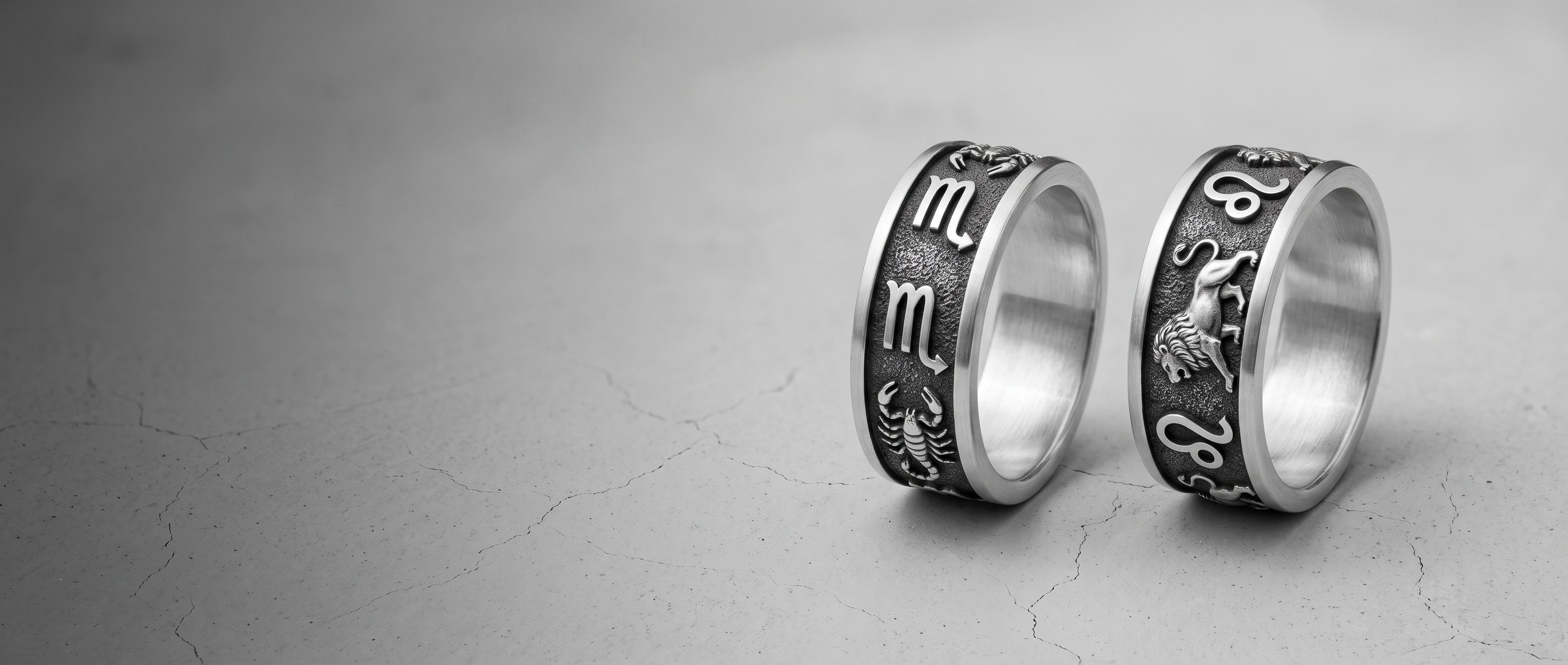 3168x1344 Men's Zodiac Rings