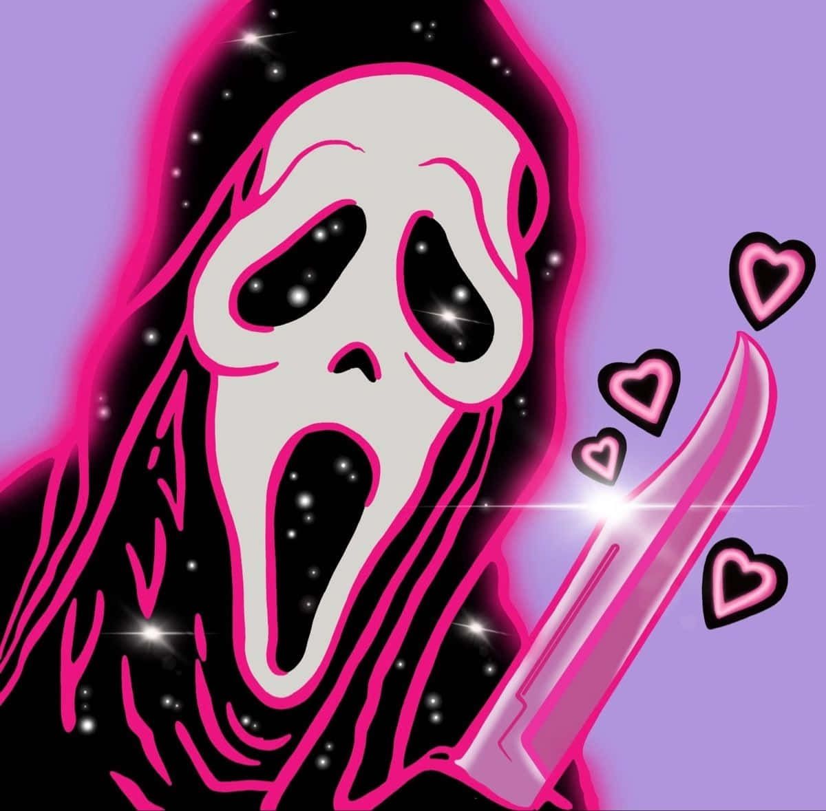 1200x1179 Pink Horror Wallpaper