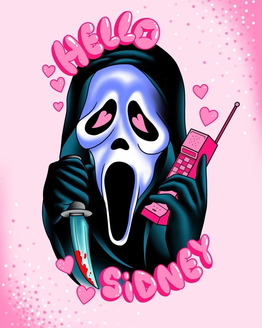 1080x1350 Scream Pink Wallpaper