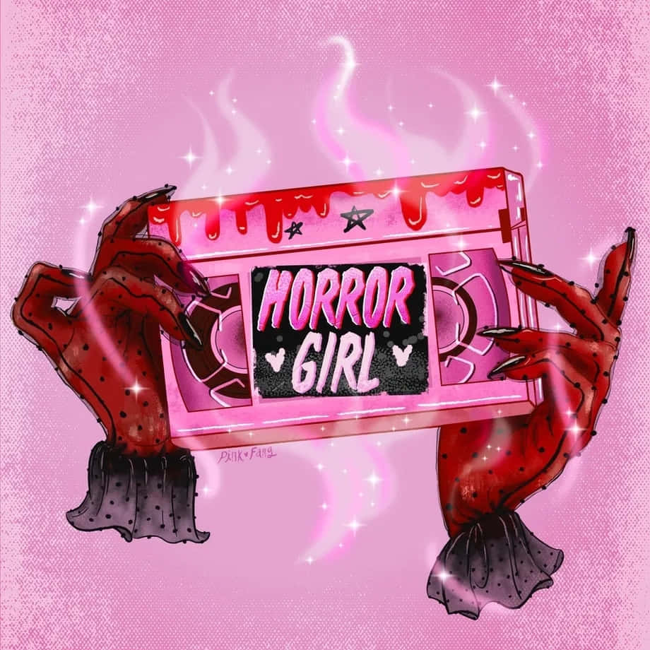 920x920 Download Horror Girl Cassette Tape Art Wallpaper