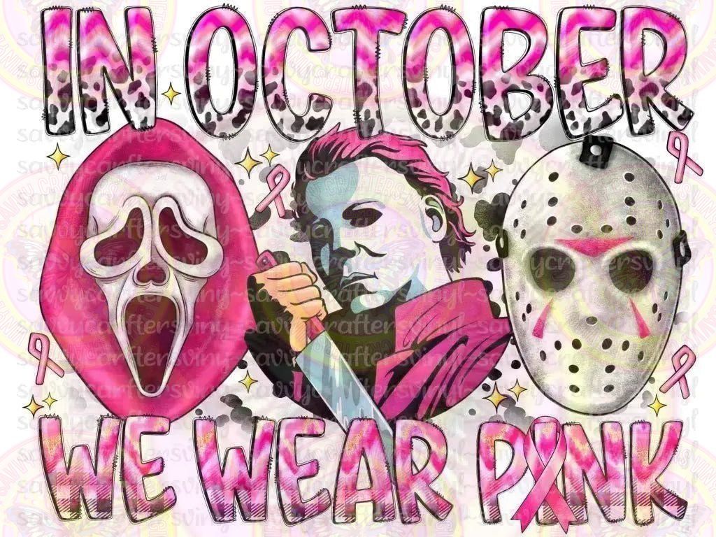 1024x768 In October We Wear Pink Horror characters