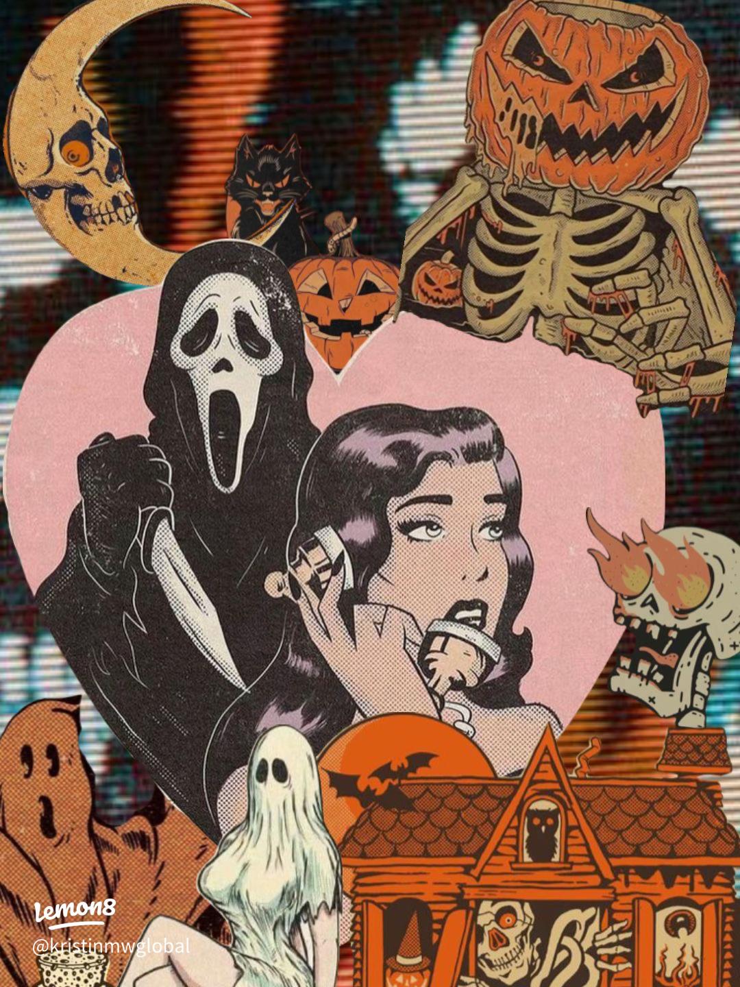 1080x1440 Spooky & Cute Halloween Wallpaper: Scream, Pink Horror Aesthetic & iPhone Background