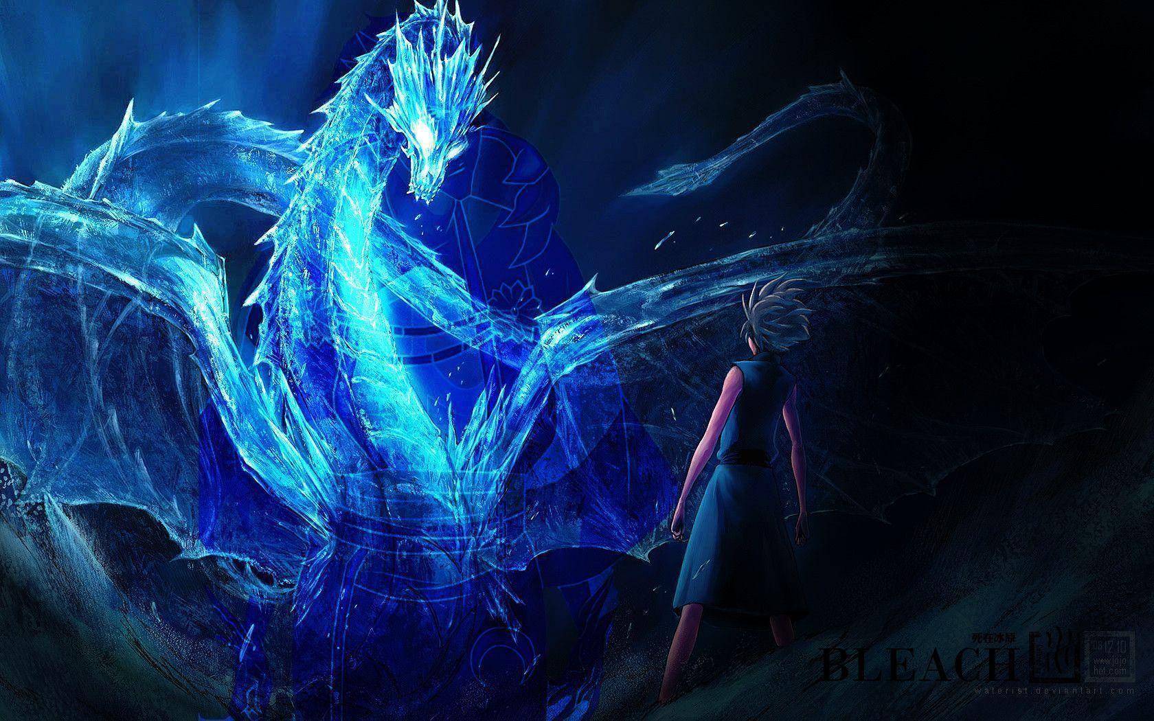 1680x1050 Realistic Dragon Blue and Gold .