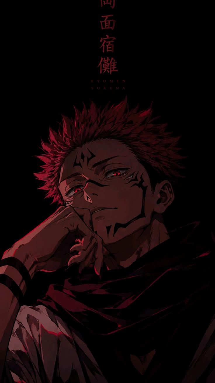 736x1308 ryomen sukuna anime wallperper
