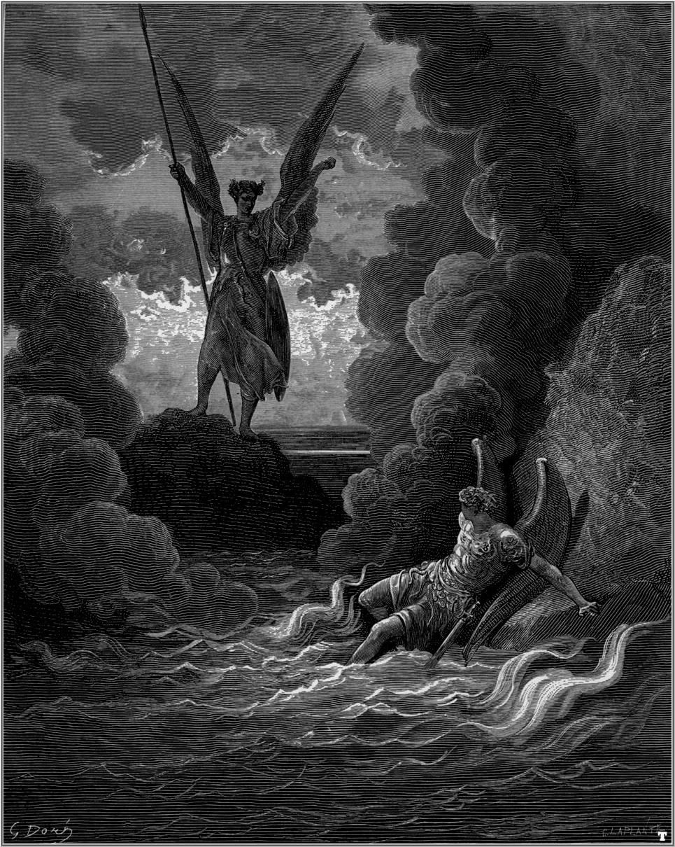 965x1210 Satan from John Milton's Paradise Lost