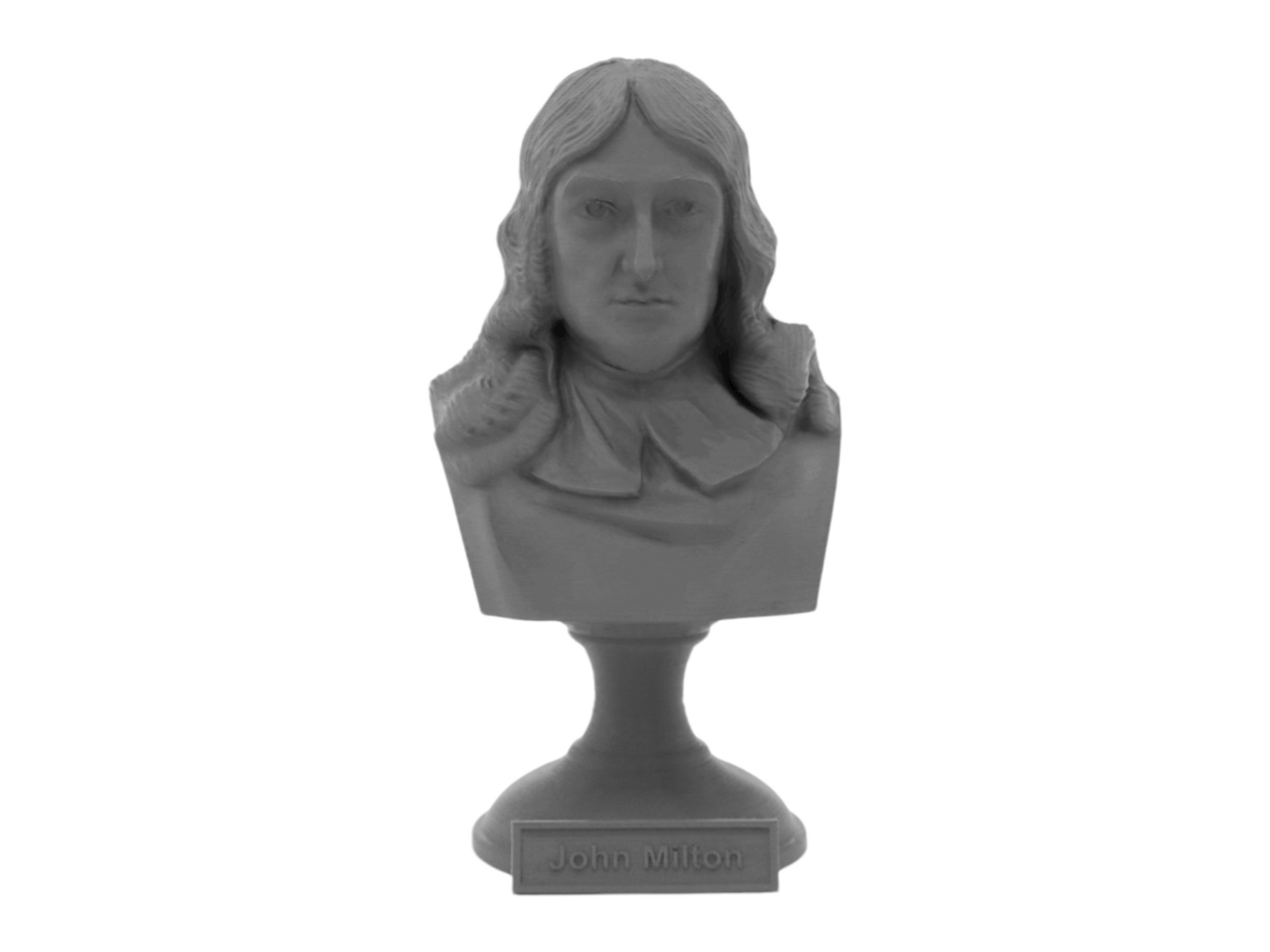 2048x1536 John Milton, 5 Inch Bust On Pedestal, Gray