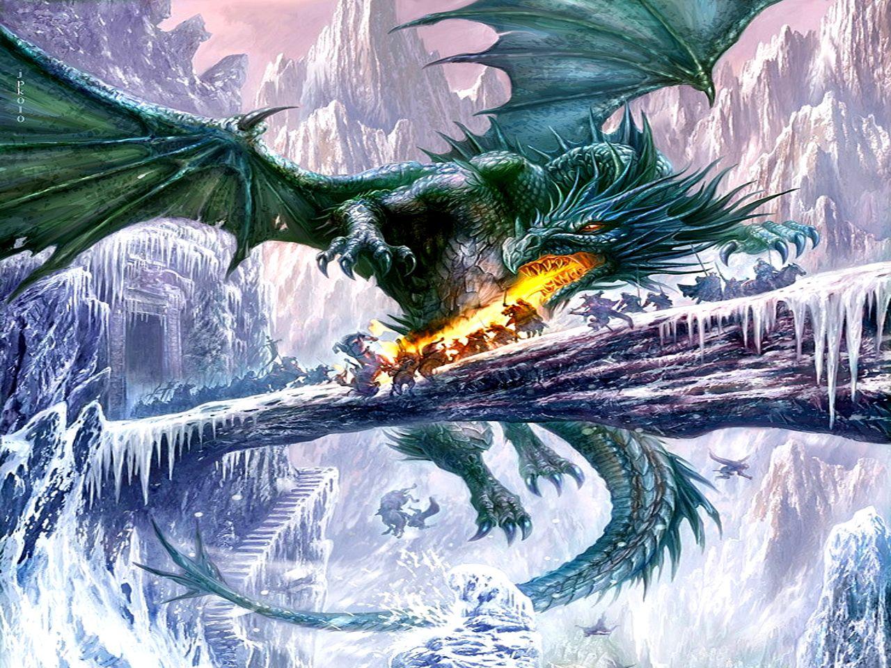 1280x960 Water Dragon Wallpaper