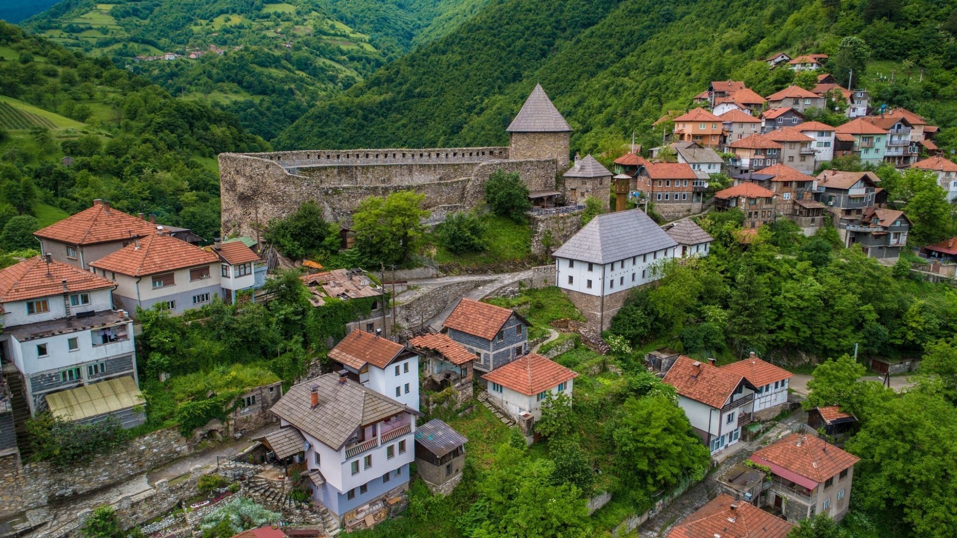 1920x1080 BA, Zenica, Castle Vranduk Night of Fortresses