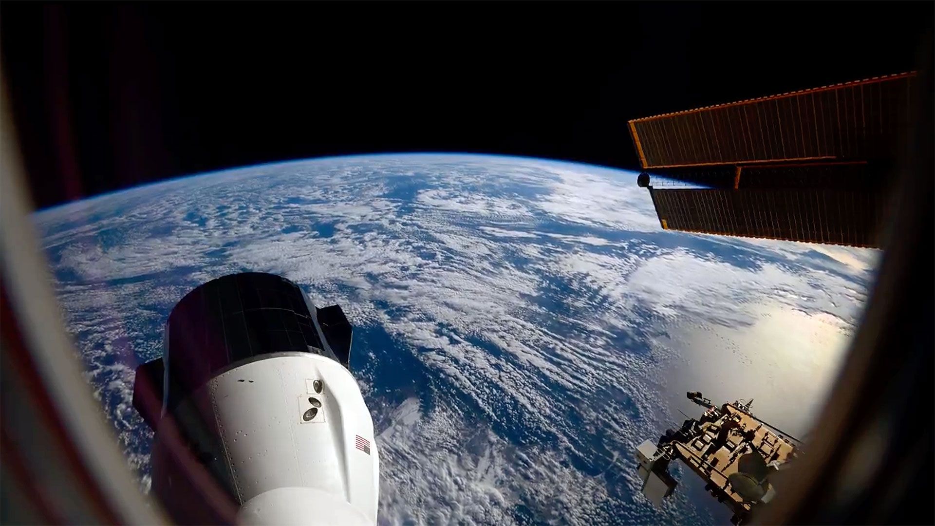 1920x1080 Astronaut sees gorgeous 'skies of blue and clouds of white'. On the International Space Station this week Dec. 8- 2025