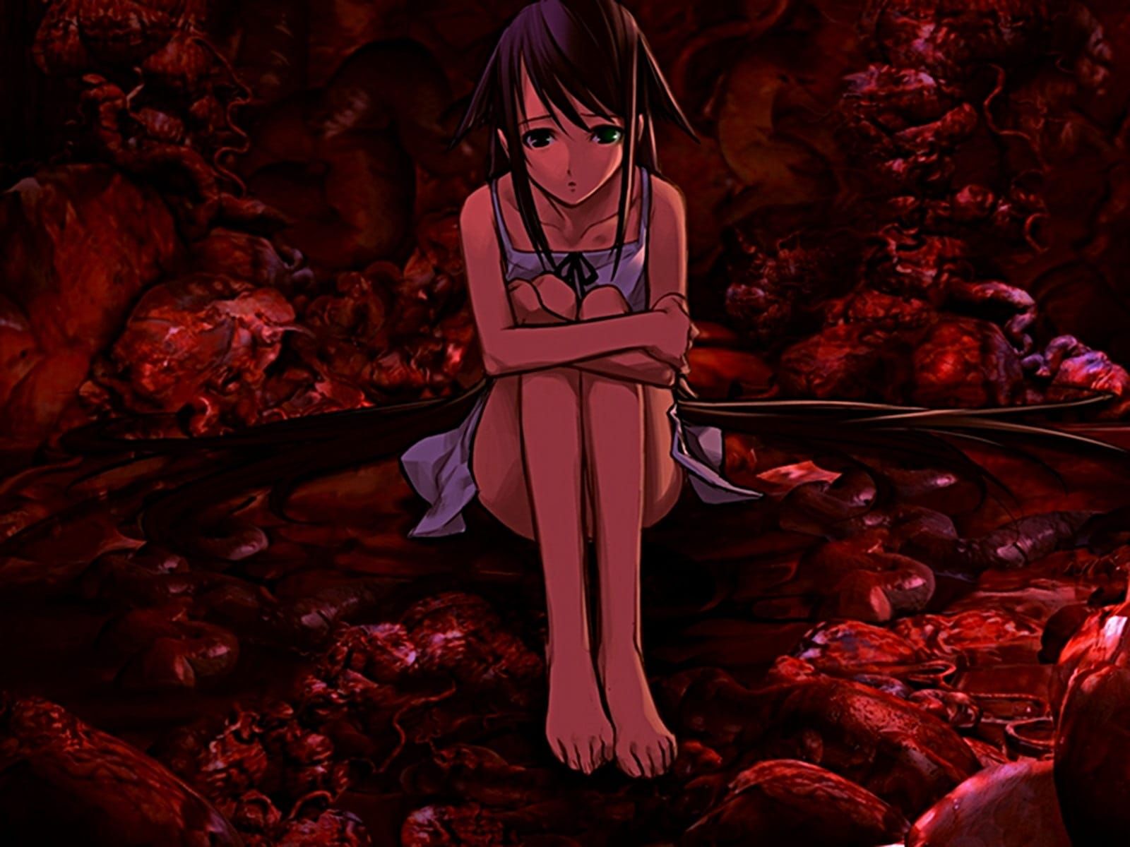 1600x1200 Love and gore: sweet pool and Song of Saya