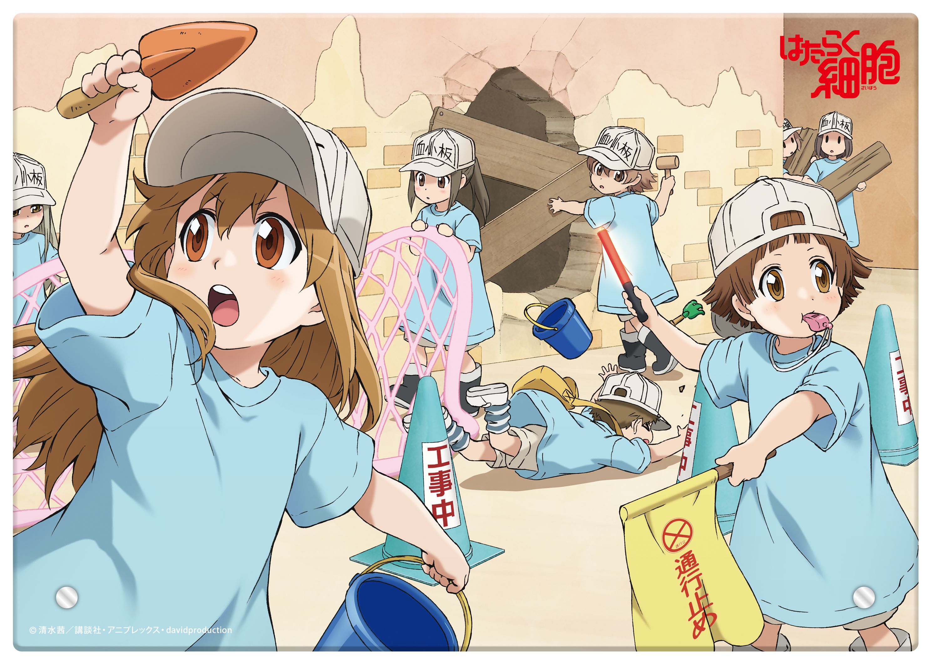 2975x2124 Cells at Work! Platelet Squad HD Anime Wallpaperx2124