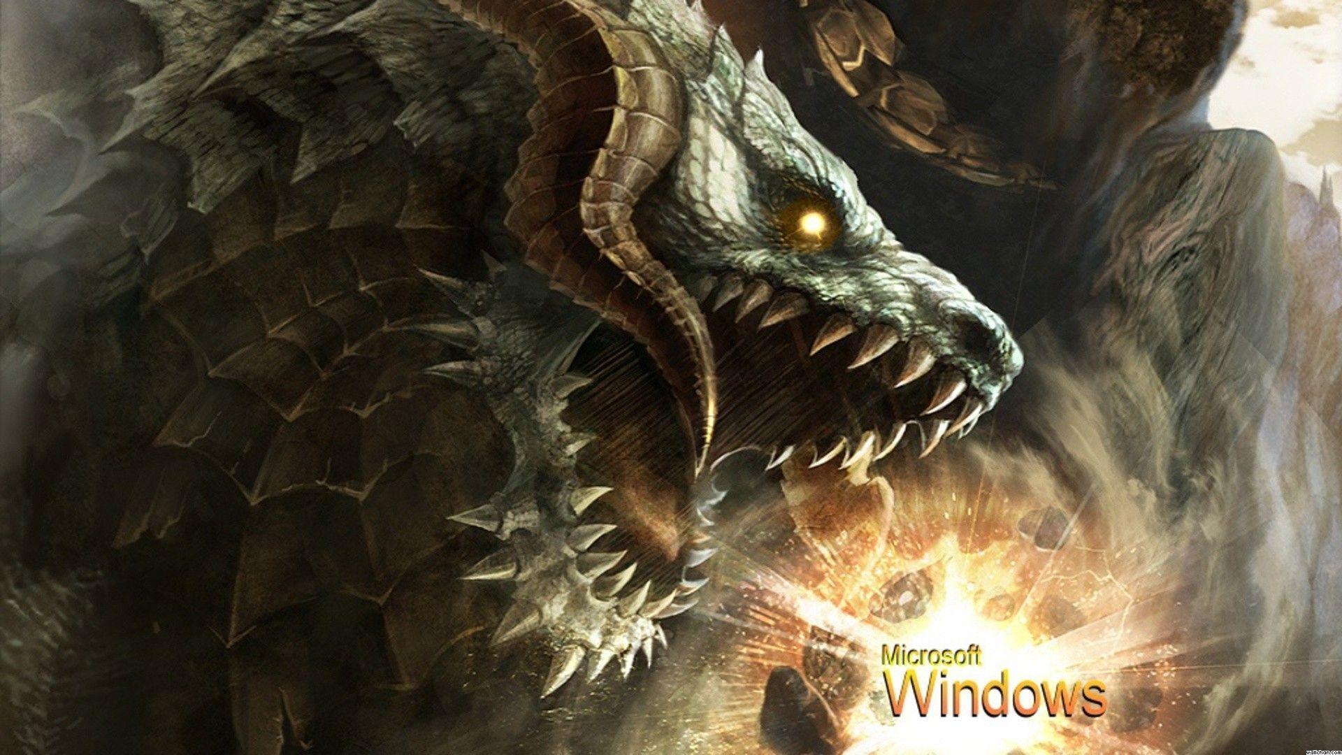 1920x1080 Sandbox, windows, background, dragon, image