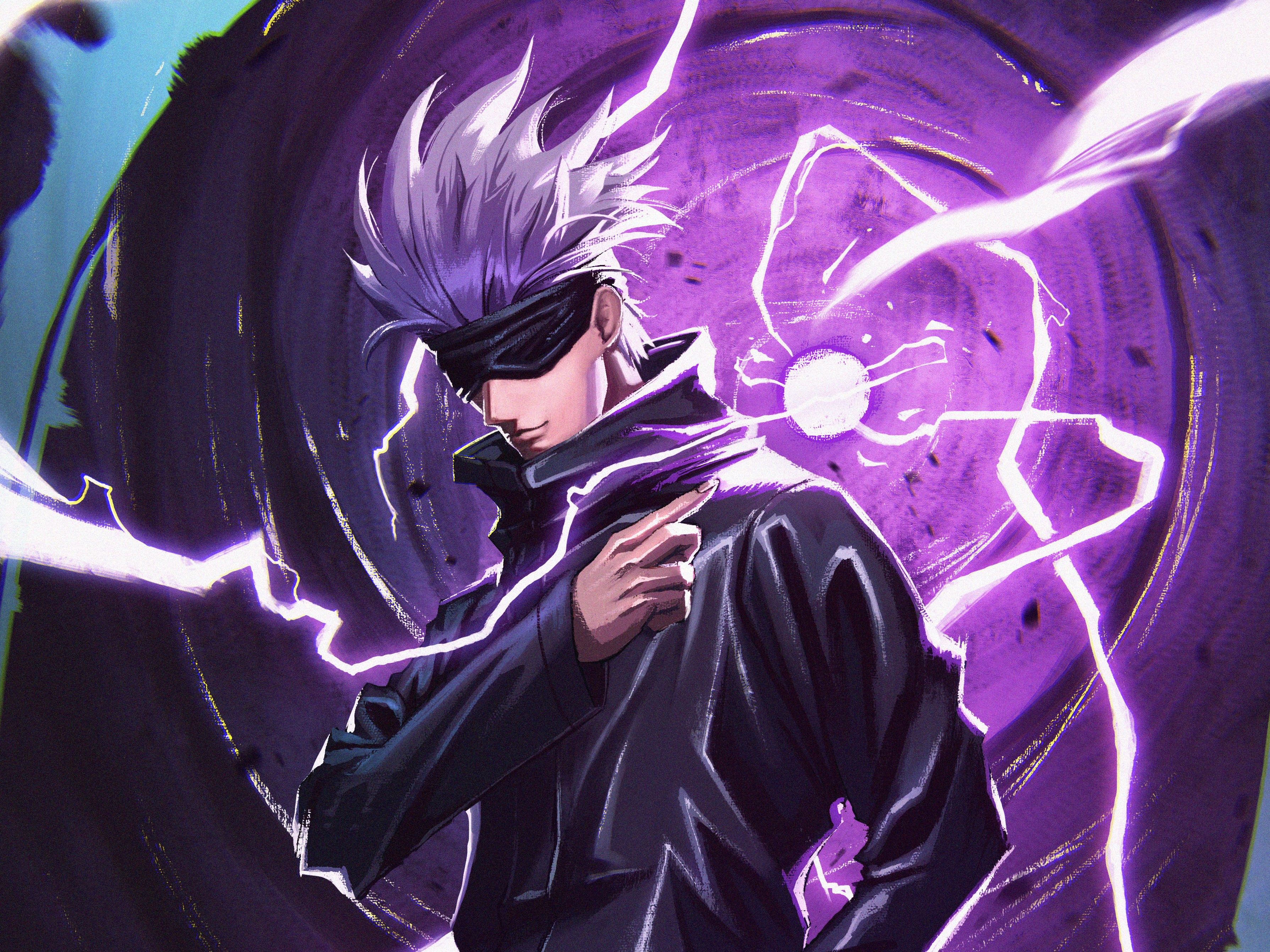 3579x2684 Satoru Gojo. Jujutsu Kaisen HD Anime Wallpaper Power Surge