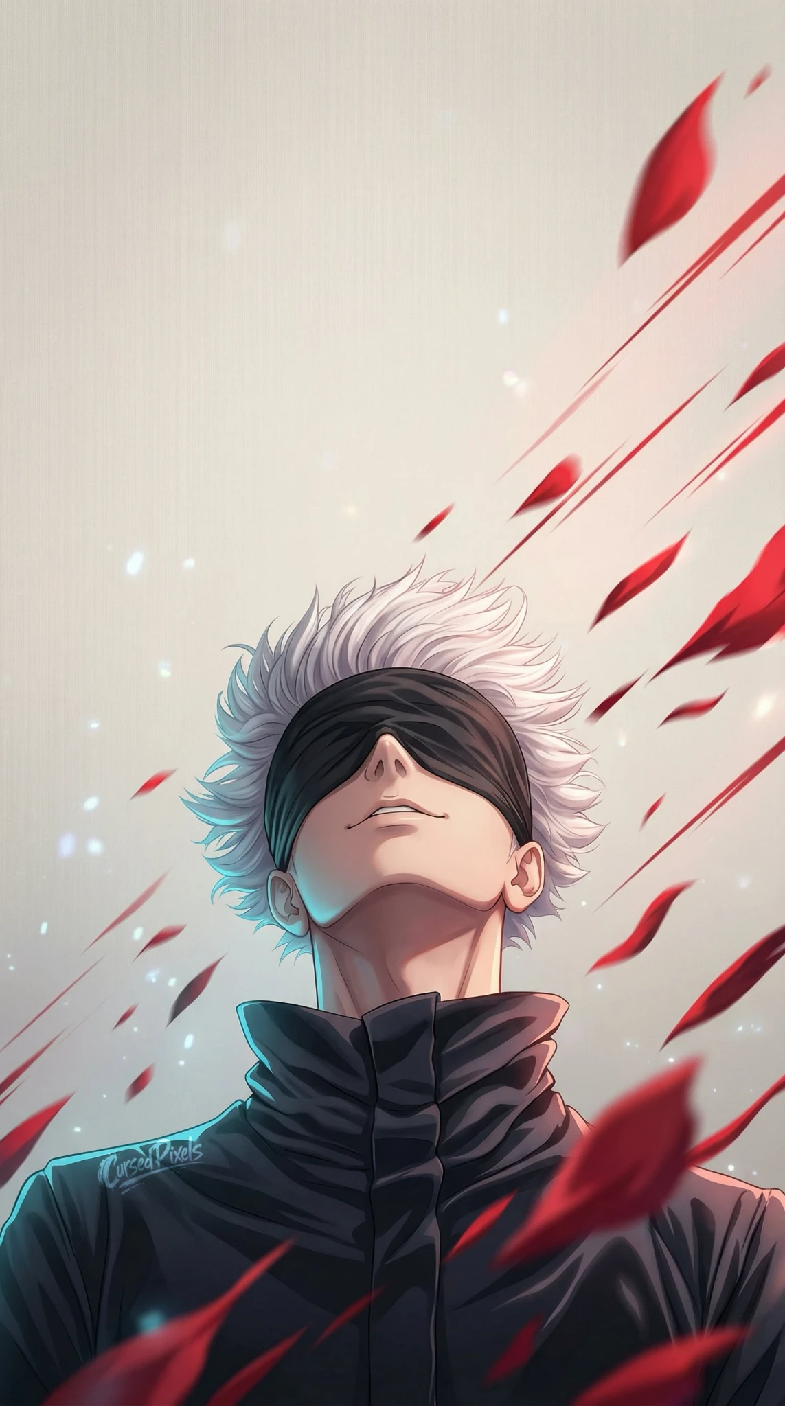 1143x2048 Download Satoru Gojo Blindfold Wallpaper 4K Wallpaper for Free