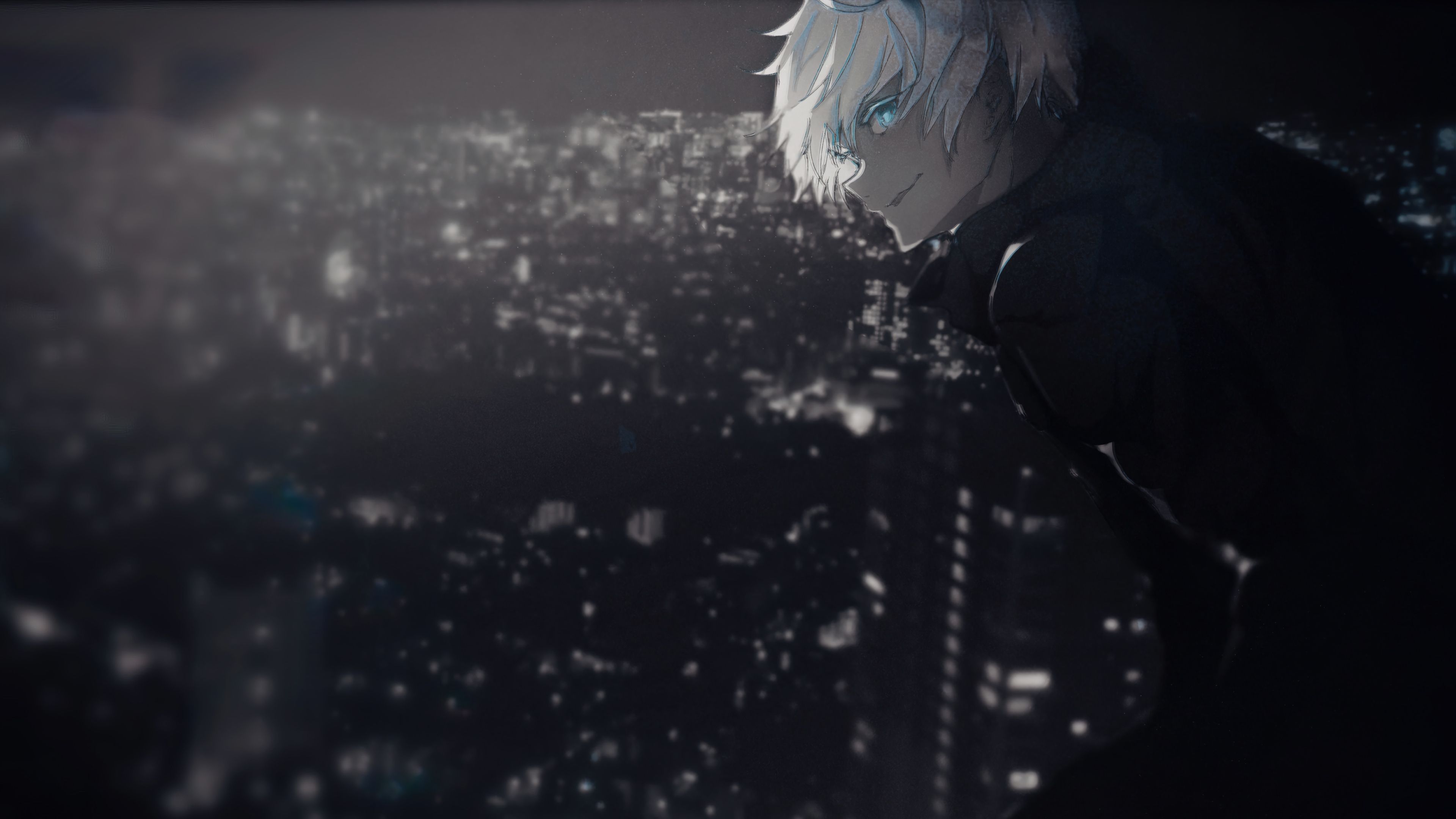 3840x2160 Phone wallpaper: Satoru Gojo, Jujutsu Kaisen, Anime, Blue Eyes, White Hair 1022726