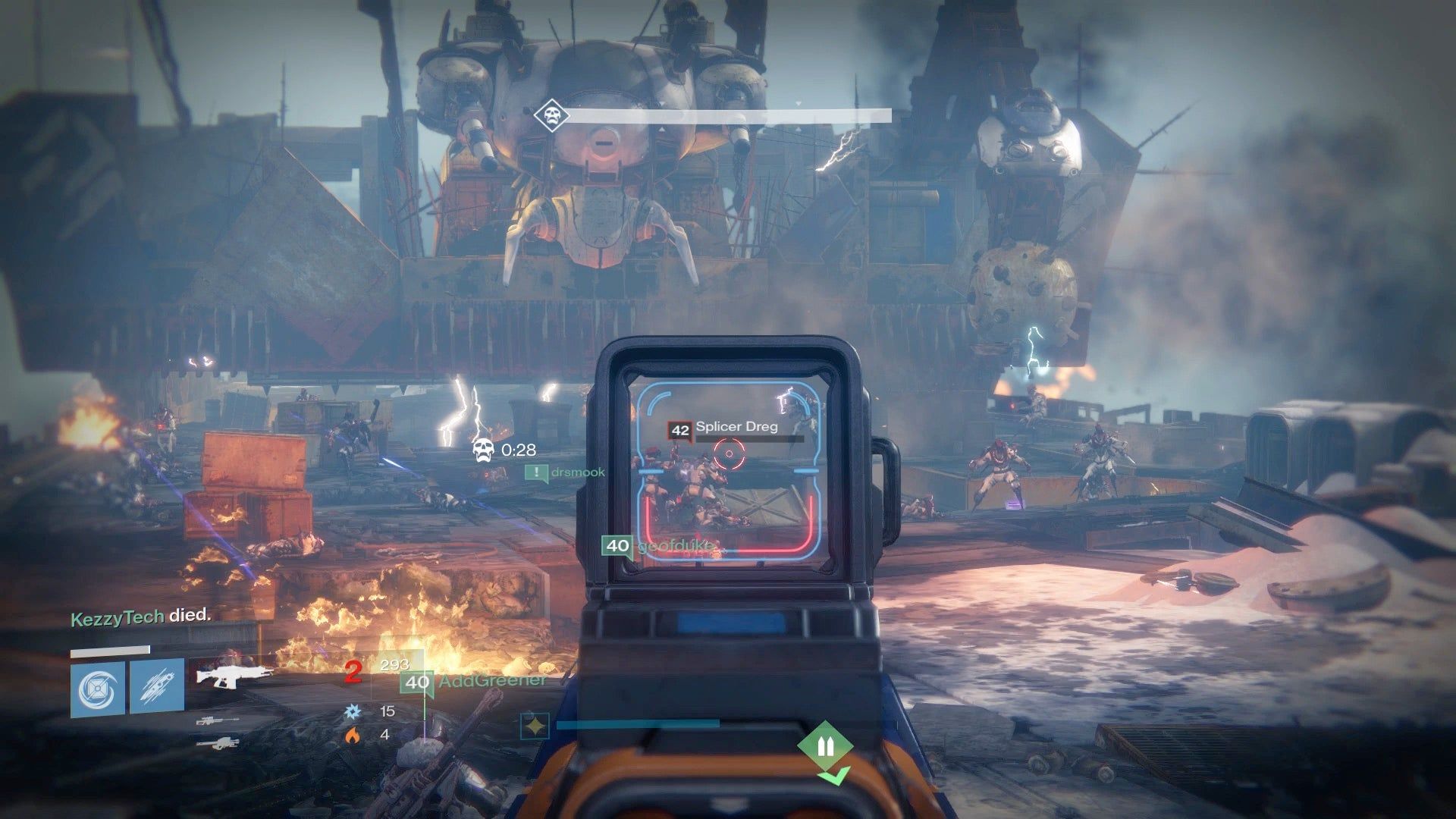 1920x1080 Destiny Wrath of the Machine Siege Engine boss to repair, use engine parts and travel down the wall