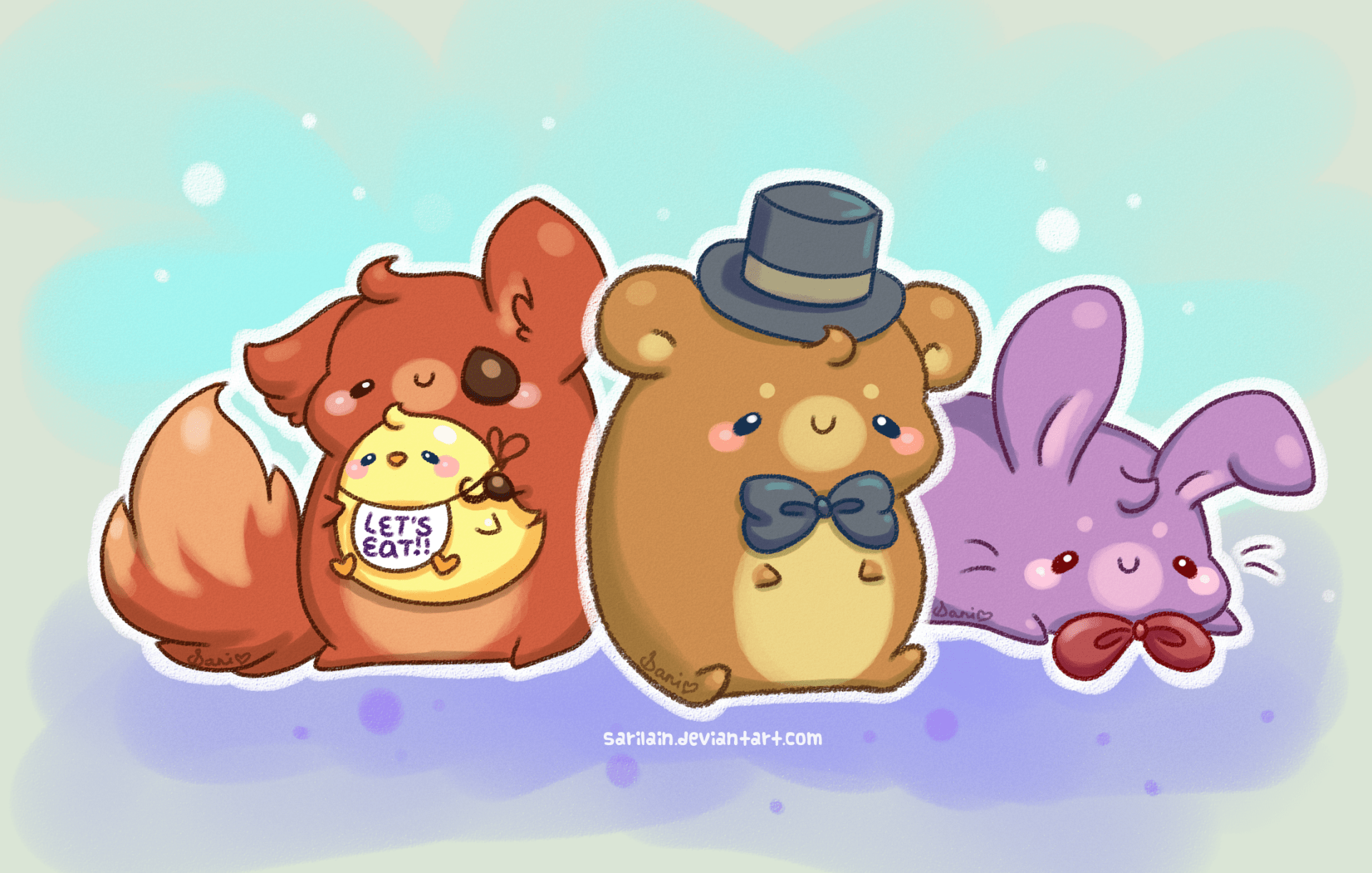 1920x1222 Cute FNAF Characters HD Wallpaper
