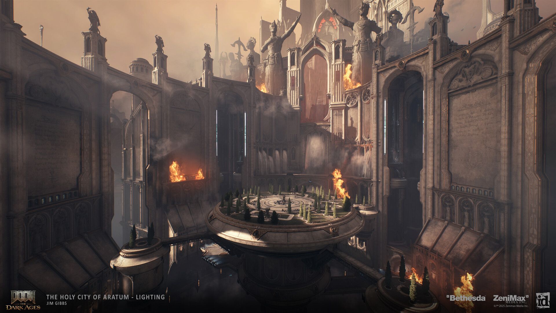 1920x1080 Jim Gibbs: The Dark Ages Holy City of Aratum (Dragon)