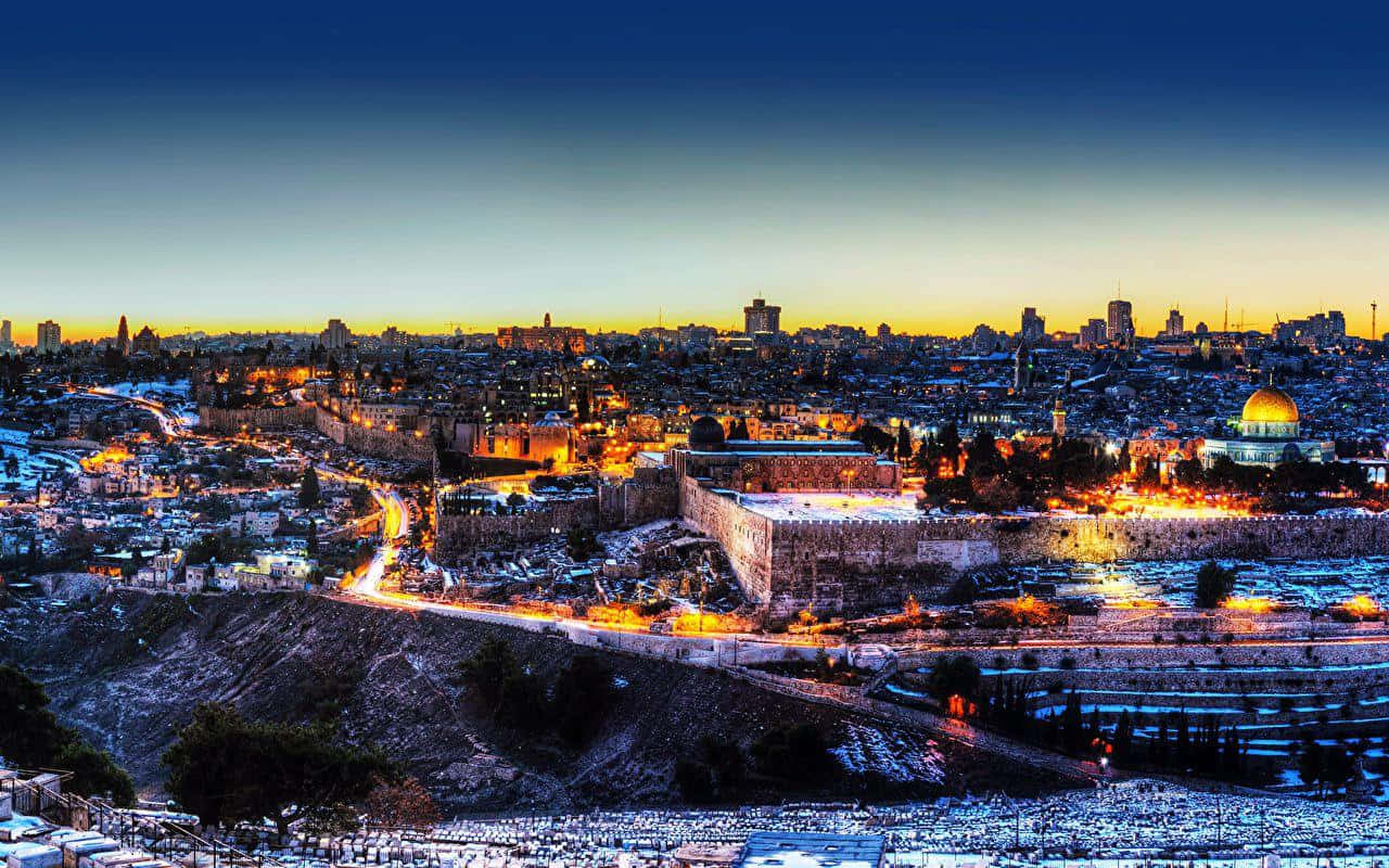 1280x800 Download The Holy City of Jerusalem, Israel Picture