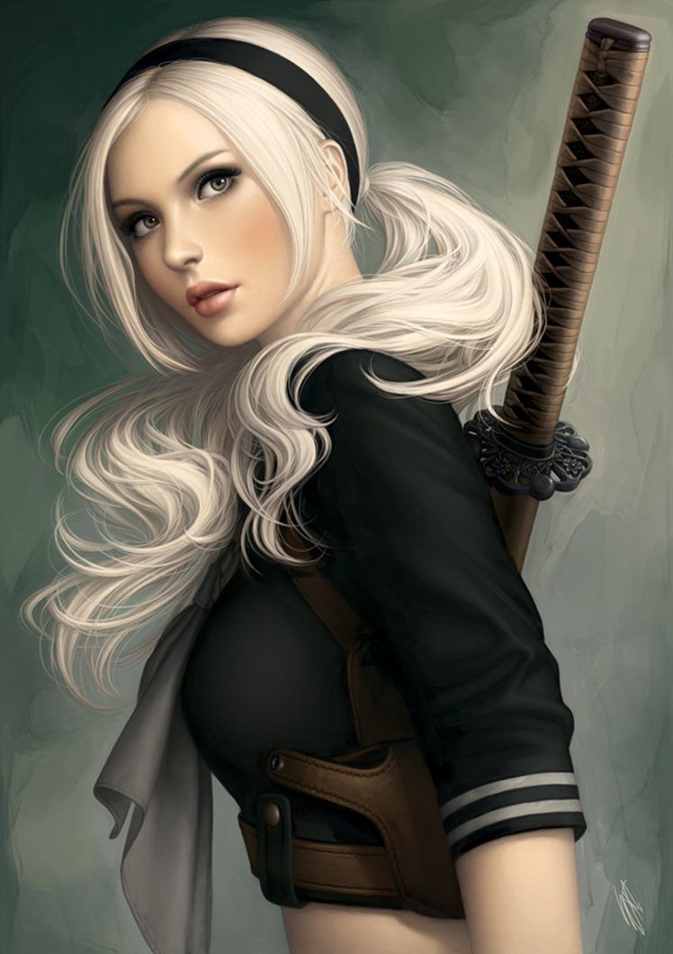 748x1059 sucker punch baby doll, Character, Movie, Blonde, Long, Hair, Sword, Beautiful, Face Wallpaper HD / Desktop and Mobile Background
