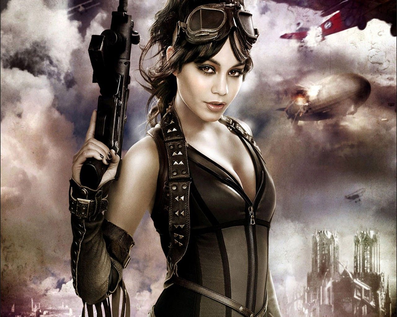 1280x1024 Vanessa Hudgens in Sucker Punch (2011) Wallpaper