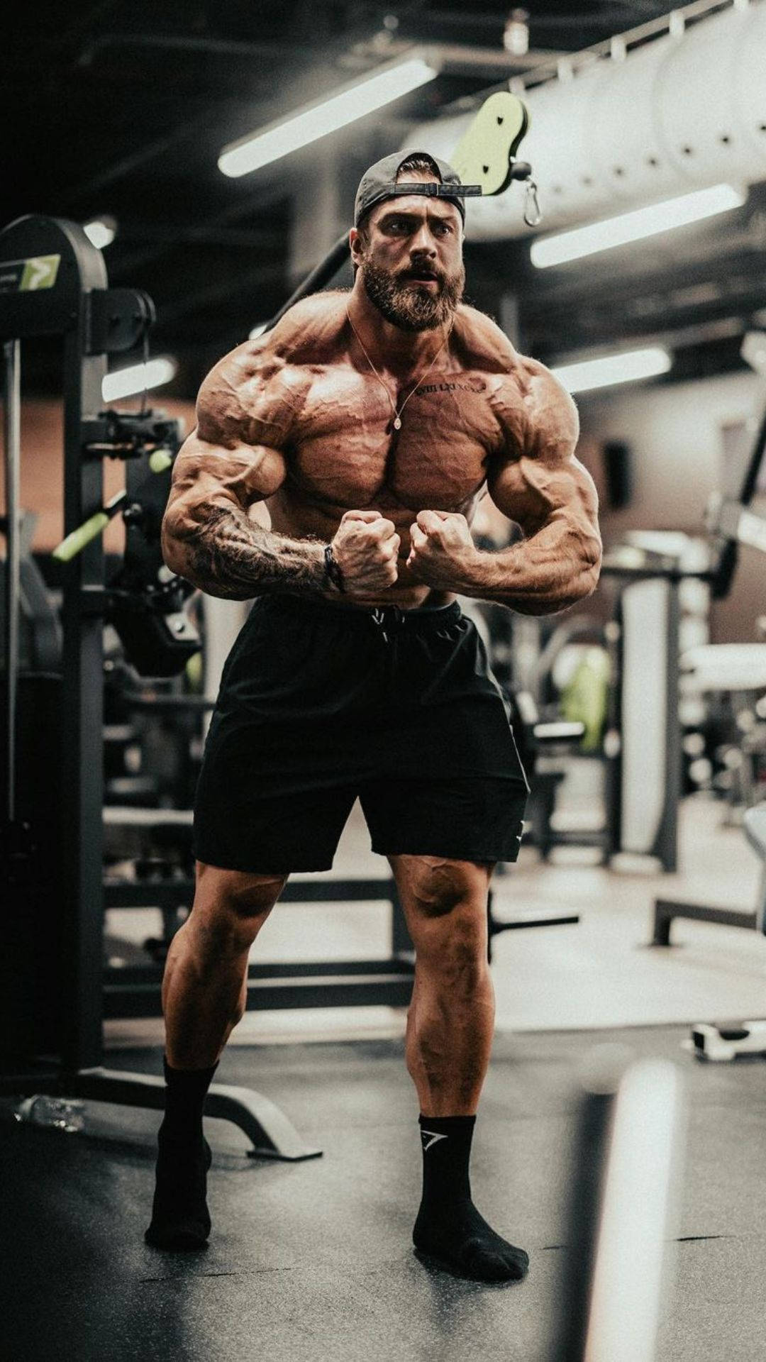1080x1920 Download Chris Bumstead Most Muscular Pose Wallpaper