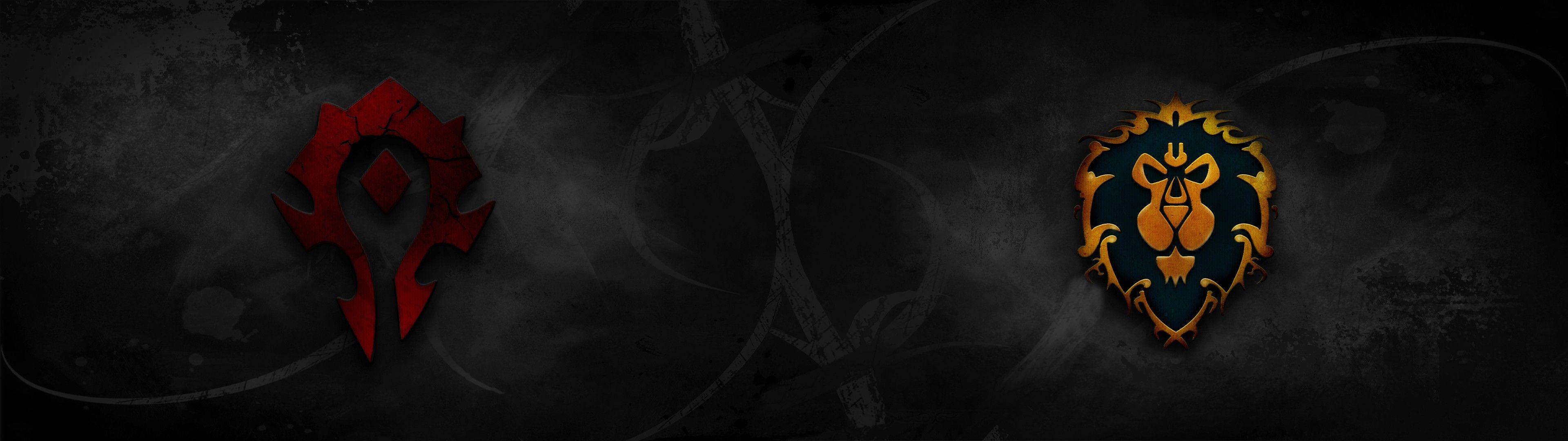 3840x1080 World Of Warcraft Video Games Minimalism Wallpaper:3840x1080