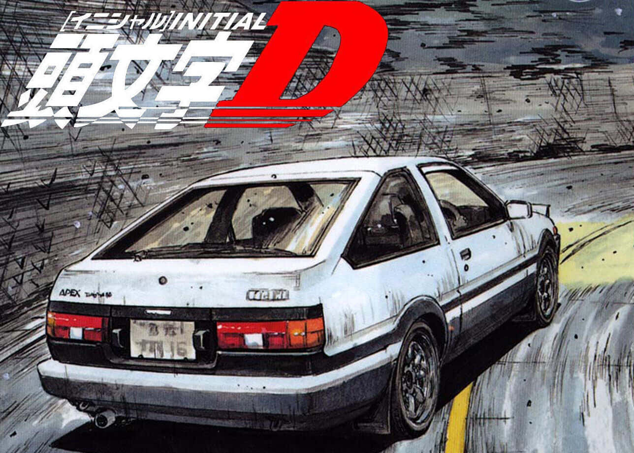 1288x922 Download Takumi Fujiwara Races In The High Speed World Of Initial D Picture