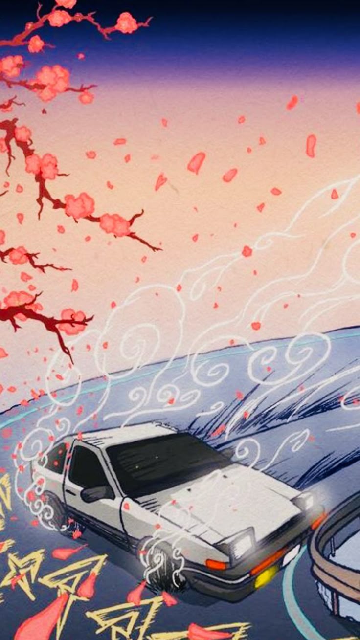 736x1309 Japanese car fan art ideas. Ae86 anime wallpaper, Japanese car fan art inspiration, Car wallpaper
