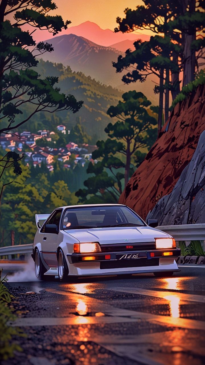 720x1280 ae 86 initial D takumi car wallpaper