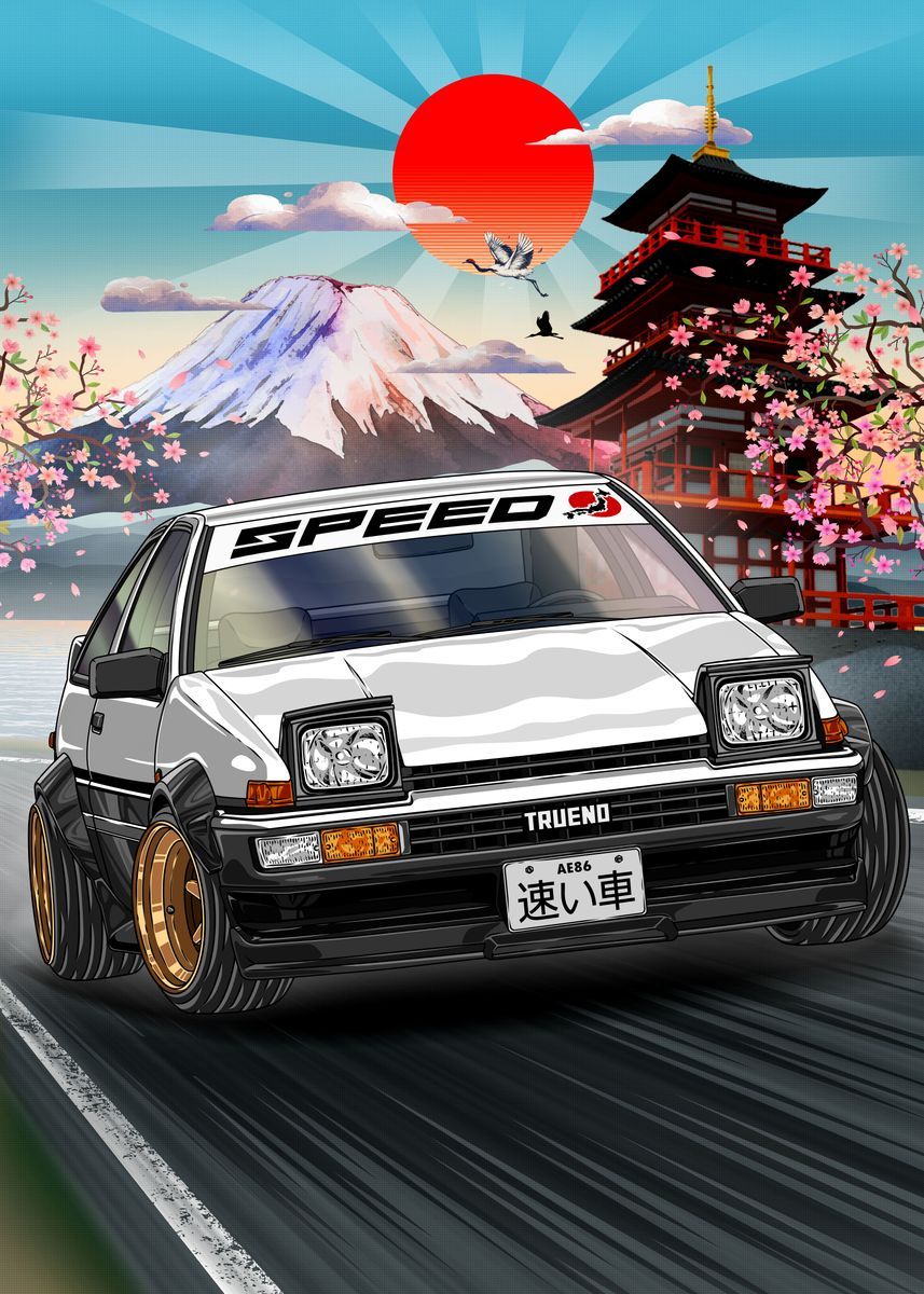 857x1200 Trueno Ae86 iPhone Wallpaper