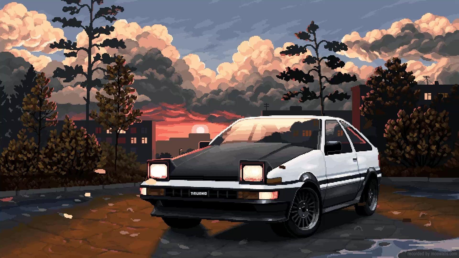 1920x1080 Toyota Trueno AE86 Pixel Live Wallpaper