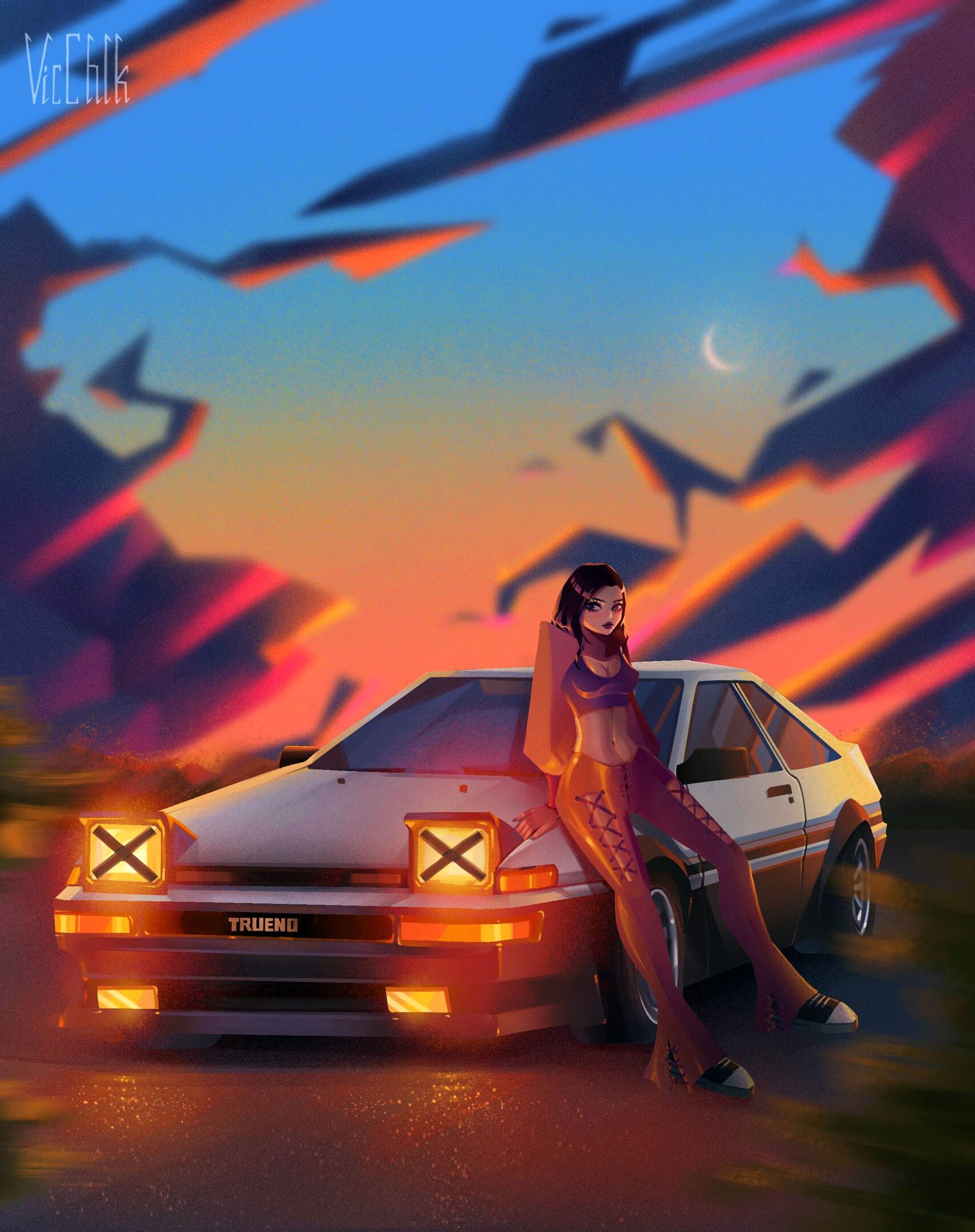 1709x2160 Victoria Kolchina panda trueno ae86 + references