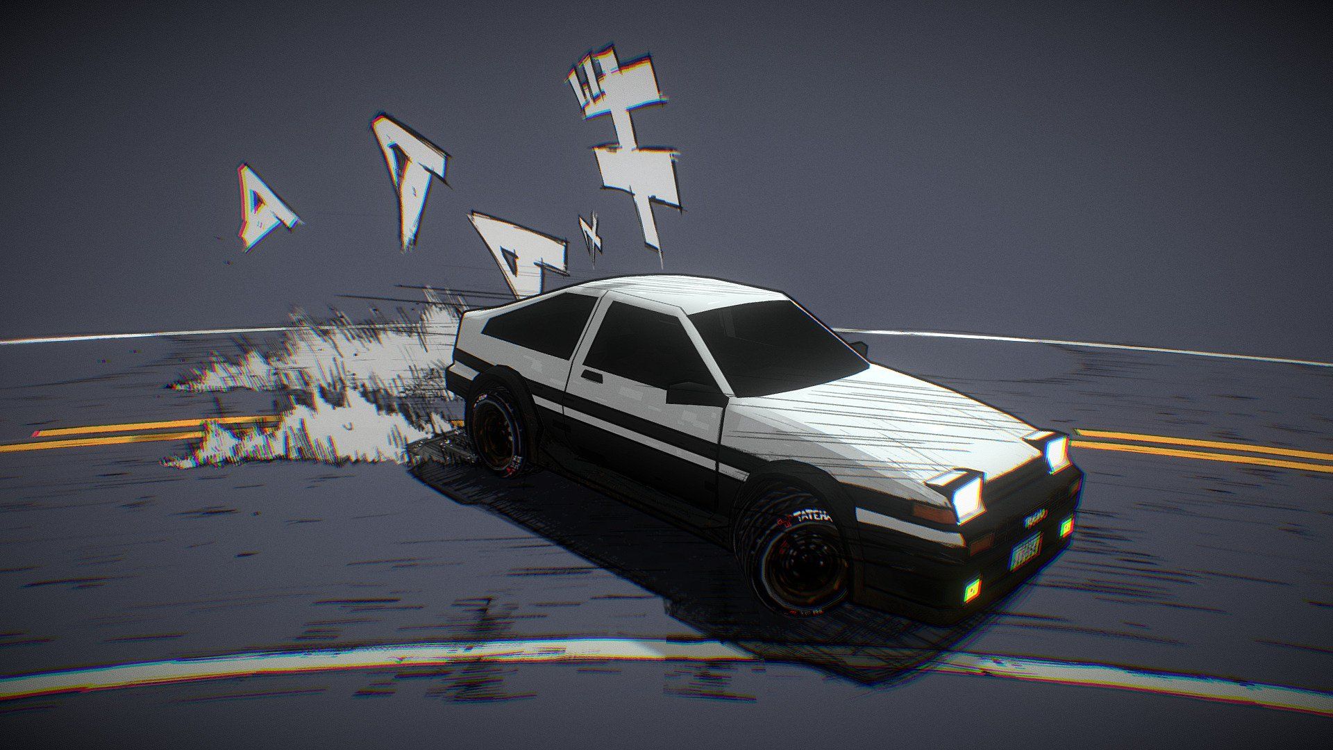 1920x1080 Drifting AE86 model by FoG Ryû [c7d6d20]