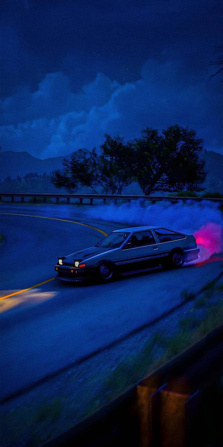 720x1440 AE86 Drift Racing Wallpaper iPhone