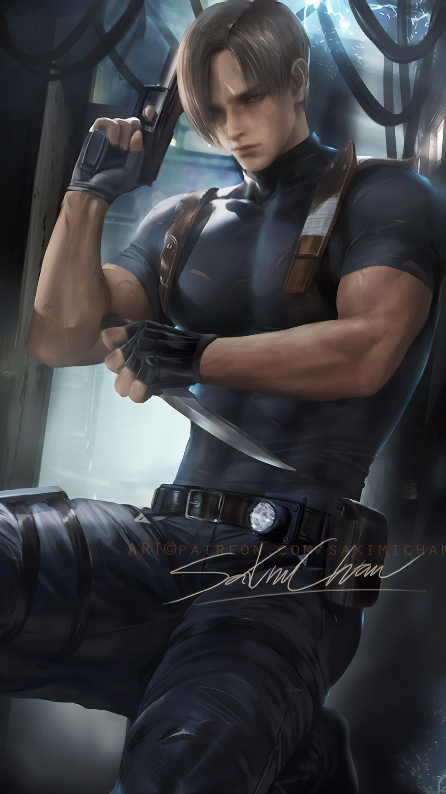 1440x2560 Leon Resident Evil Fanart Samsung Galaxy S S7 , Google Pixel XL , Nexus 6P , LG G5 , HD 4k Wallpaper, Image, Background, Photos and Picture