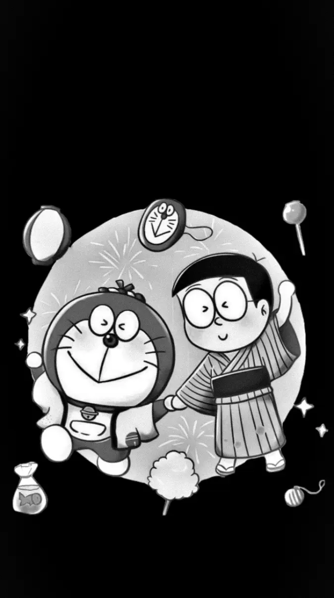 674x1205 Doraemon Nobita Phone Wallpaper