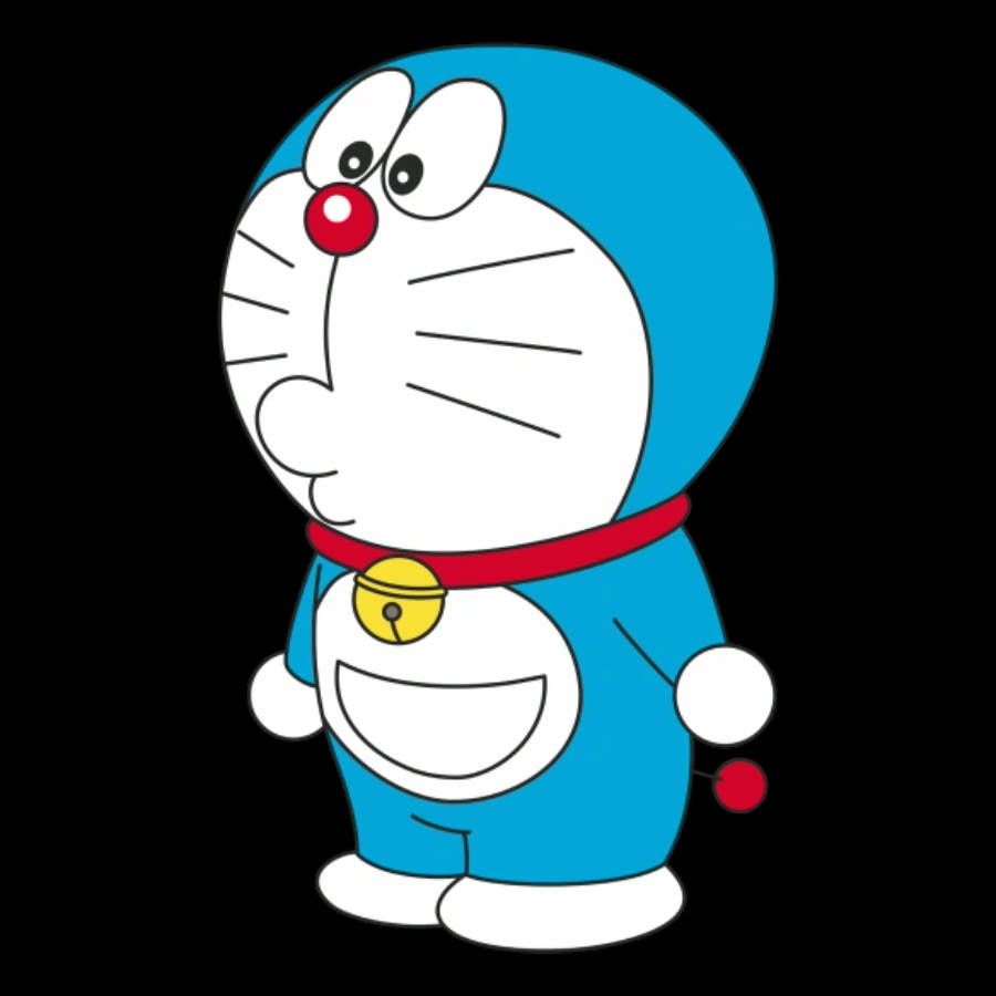 900x900 Download Doraemon Pouting 4K Wallpaper