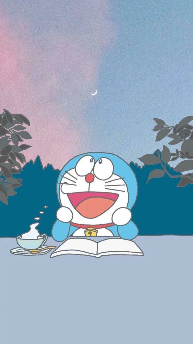 750x1333 Doraemon Aesthetic Wallpaper