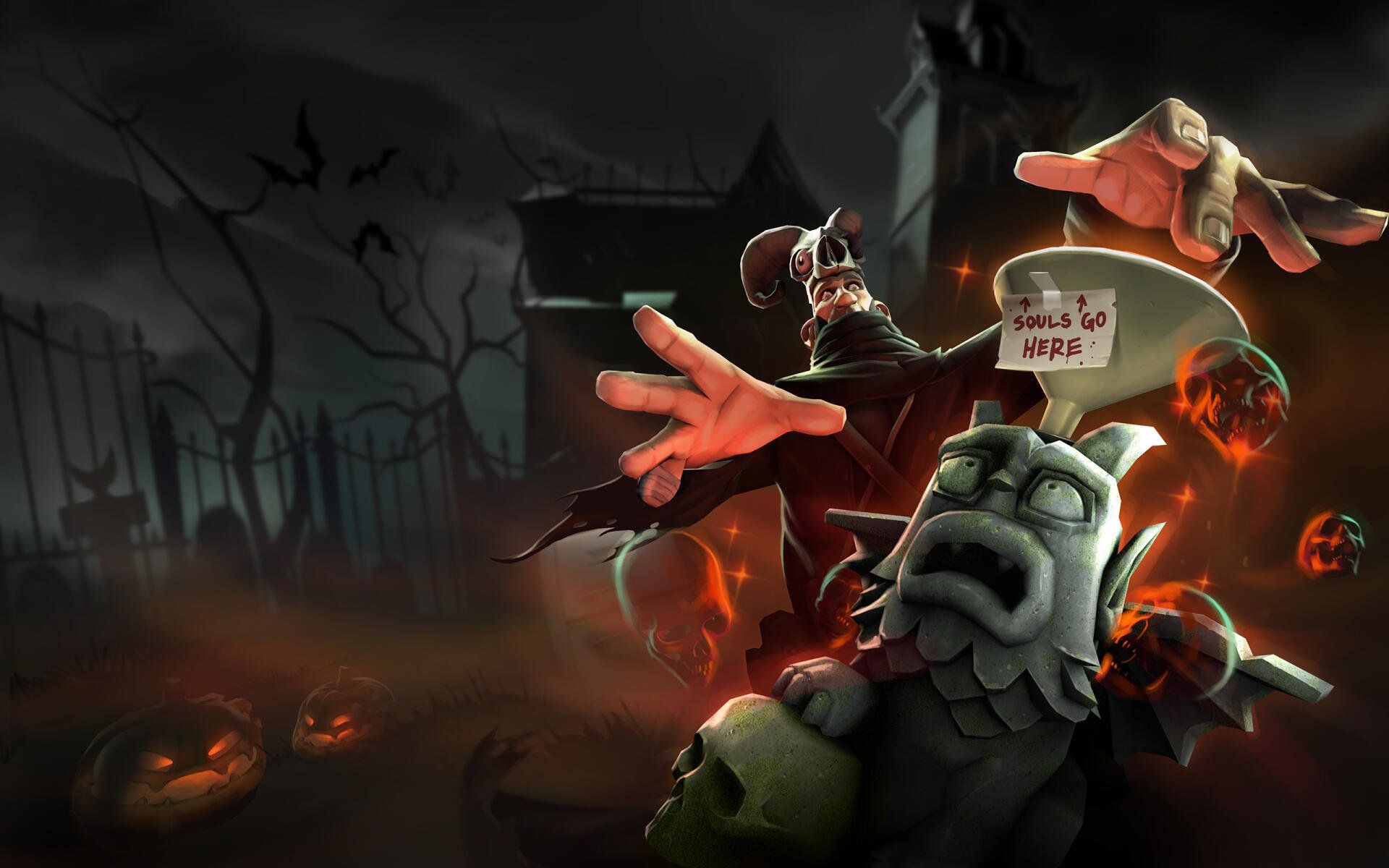 1920x1200 Team Fortress 2 Halloween HD Wallpaper: Spooky Gaming Showdownx1600