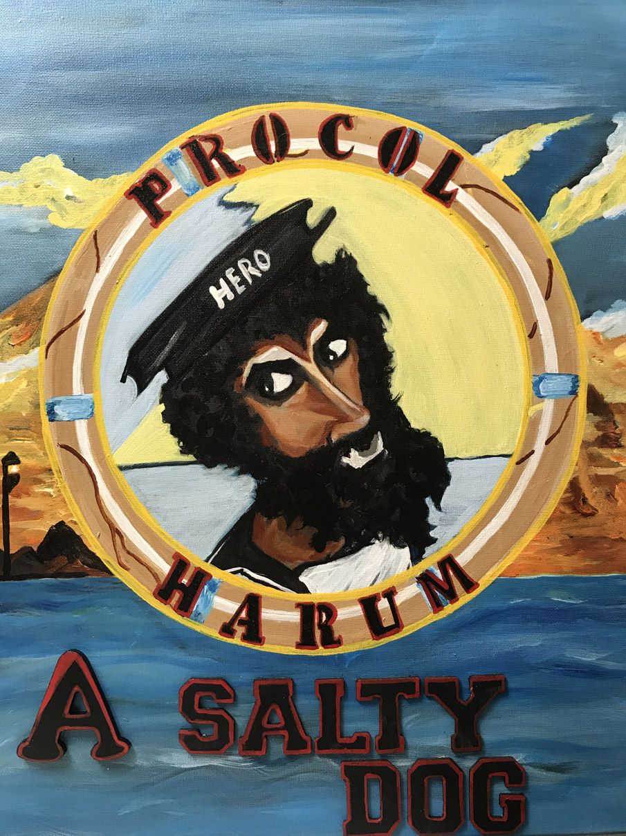 905x1207 The advertisement that spawned the artwork of 'A Salty Dog'